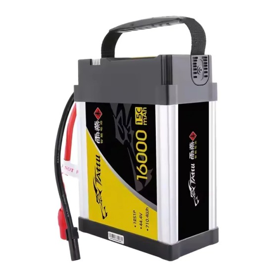 Tattu 22000mah 16000mAh 14000mah 44.4V 15C 12S1P Smart Battery Pack With AS150U Plug Drone Battery